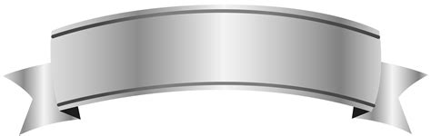 silver plate ribbon vector png.
